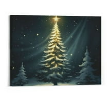 Shiartex Canvas Wall Art Christmas Decor Trees 20x16in