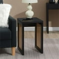 thumbnail image 4 of Northfield Weave End Table in Black Wood Finish with Beige Sides, 4 of 10