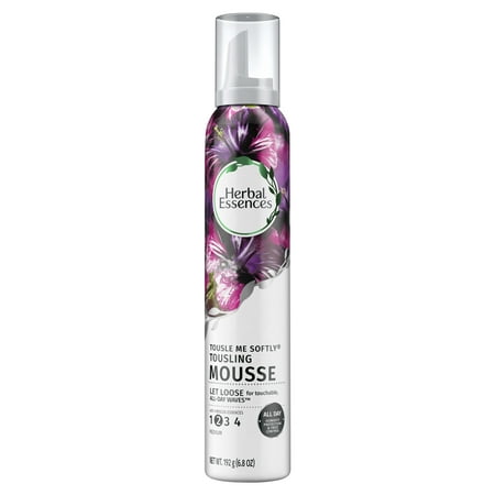 (2 pack) Herbal Essences Tousle Me Softly Tousling Mousse with Hibiscus Essences, 6.8