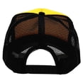 thumbnail image 5 of Double tone contrast poly foam mesh back trucker cap (Yellow/Black), 5 of 5