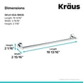 thumbnail image 2 of KRAUS Elie 18-inch Bathroom Towel Bar, Chrome Finish, 2 of 7