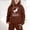 czb# Brown32182, variant on CUZIBR Valentines Outfits For Girls Cute Bow Print Ice Crean Graphic Long Sleeve Hoodie Sweat Suits Loose Fit Casual Fashion Sweatshirt Jogger Cute Pullover Tracksuit,Black,2-3 Years