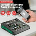 thumbnail image 2 of Mezclador de audio Pyle PMX506 de 6 canales con Bluetooth 5.0 y USB, 2 of 7