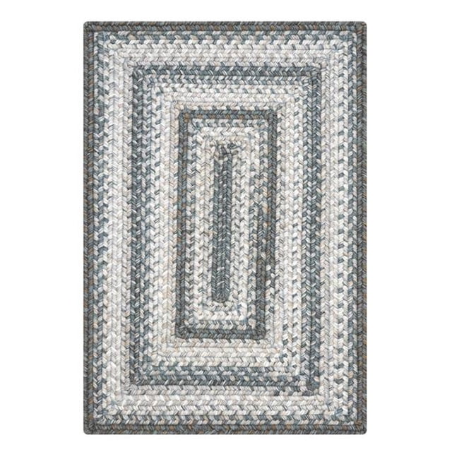 Homespice Decor 329639 22 x 72 in. Rectangular Graphite Ultra Durable Braided Runner Rug, Grey