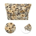 thumbnail image 4 of Ofertas Únicas 1 Pc Bolsa de Maquillaje Vintage de Terciopelo para Vacaciones y Viajes de Negocios Color Amarillo, 4 of 5