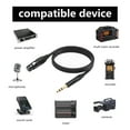 thumbnail image 2 of Cable Interconexión Señal Equilibrada Conector XLR 1M A TRS 1/4 Pulgadas Y 6 35mm, 2 of 5