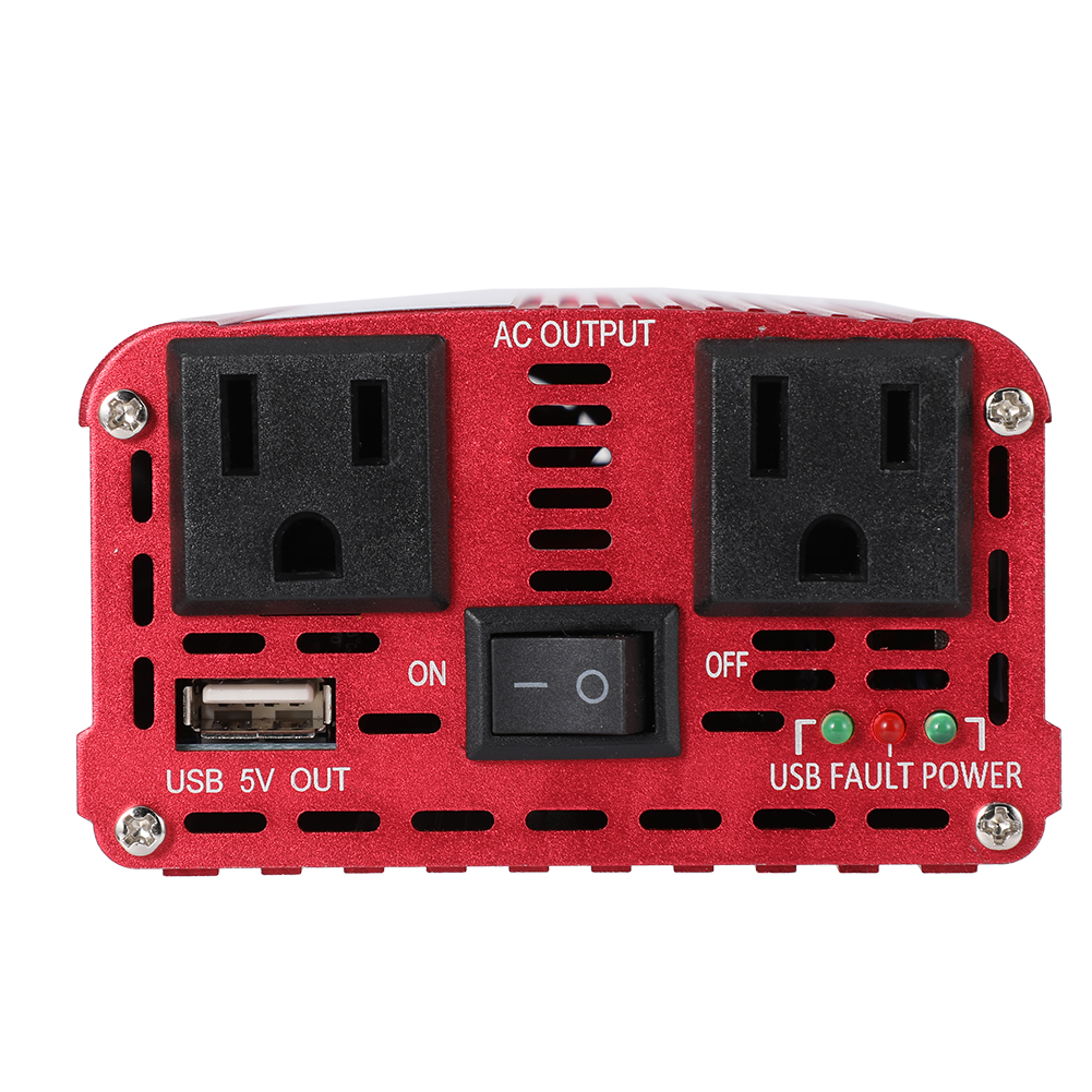 1500W DC 12V to AC 110V Power Inverter Converter W/ Dual Outlets for Home Car Outdoor Use