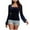29 Blue, variant on Feimerou Velvet Dressy Tops for Women Long Sleeve Wrap Velour T Shirts Slim Fit Cute Babydoll Blouses Y2k Going Out Tops