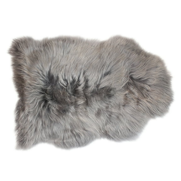 Genuine Icelandic Breeze Sheepskin – Frosted Gray – Straight/Long Pile