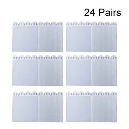

LLDI 24 Pairs Heavy Duty Adhesive Picture Hanging Strips Large Non-Trace Hook