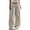Light Gray, variant on TOMVIGX Leopard Pants Women Trendy Floor Length Wide Leg Sweatpants Drawstring Elastic Waist Relaxed Baggy Pants Casual Loose Streetwear Trousers L