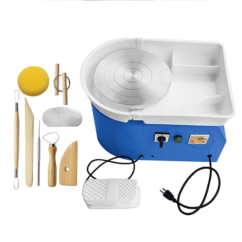 ZXMT 110V Electric Ceramic Pottery Forming Wheel Clay Machine with Tool