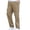 Khaki, variant on Puntoco Men's Solid Color Cargo Pants, Loose Straight‑Leg Pants Multi‑Pocket Casual Work Trousers with Flap Pockets for Outdoor Daily Wear Khaki XS