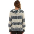 thumbnail image 3 of Just Love Women's Loop Terry Tie Dye Hoodie (Tie Dye Navy Cream, Medium), 3 of 4