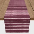 thumbnail image 3 of Creative Products Sketch Stripes Burgundy 16x90 Poly Twill Table Runner, 3 of 3