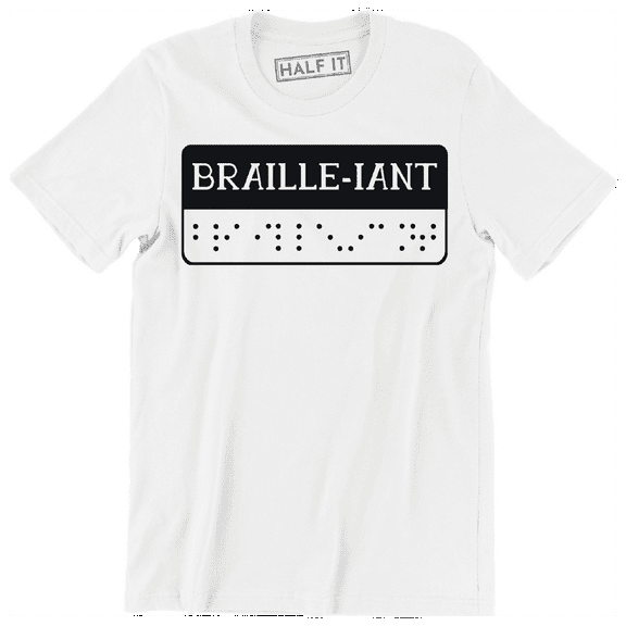 Braille-iant Simplistic Pun Joke Design Short Sleeve Men's T-Shirt