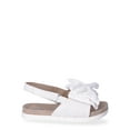 thumbnail image 2 of Wonder Nation Baby Girls Bow Sandals, 2 of 5