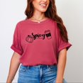 thumbnail image 2 of S.W.Smiley Spicy Pumpkin Spice - Women's Garment Dyed Graphic T-Shirt, 2 of 10