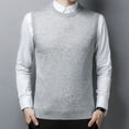 thumbnail image 4 of Mens Slim Fit Sweater Vest Knitted Tank Top Sleeveless Pullover Solid Color Top, 4 of 9