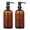 Matte Black 1, variant on 2 Pack Thick Clear Glass Pint Jar Soap Dispenser with Matte Black Stainless Steel Pump, 16ounce Clear  Round Bottles Dispenser with Rustproof Pump for Essential Oil, Lotion Soap