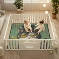 thumbnail image 2 of WOBOGO Handsome Milk Cow Cat Baby Playmats Extra Large Waterproof Rollable Activity Pads for Toddlers 50×50inch, 2 of 7