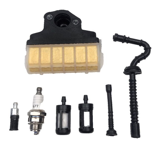 Eigraketly Filtro de aire para motosierra, línea de combustible de plástico y Metal, pieza de repuesto, máquina profesional, juego de reparación de Jardín y Patio Eigraketly TO001259-00