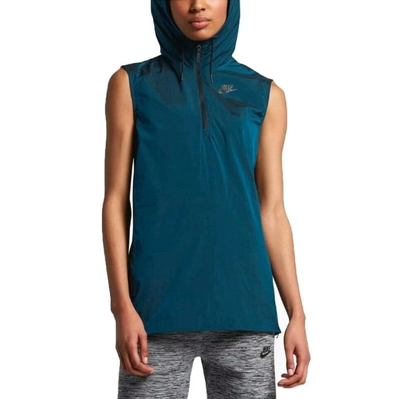 Nike Sportswear Tech Hypermesh Sleeveless Hooded Women's Vest Navy 833464-457