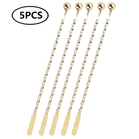 

Stainless Steel Cocktail Drink Mixer Bar Stirring Mixing Sticks Puddler Muddler Ladle Stirrer Swizzle Sticks Bar Accessories