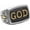 Silver Gold, variant on Men Stainless Steel Vintage Letter Alphabet GOD Christian Religious Biker Rings Silver/Gold