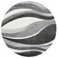 thumbnail image 2 of Safavieh Hollywood Dalton Abstract Area Rug, Gray/Ivory, 8' x 8' Round, 2 of 11