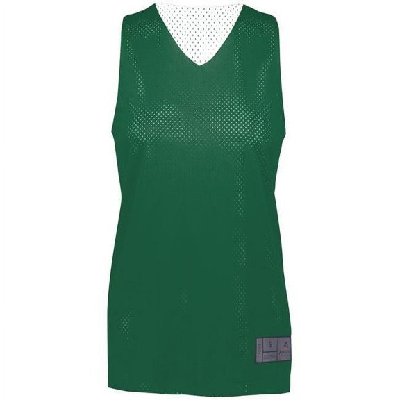 Augusta Ladies Tricot Mesh Reversible 2.0 Jersey 163 Dark Green/White Xl