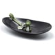thumbnail image 3 of Bandeja de joyería, cuenco negro para llaves, organizador de llaves, bandeja para llaves para entrada, cuenco de joyería, decoración de mesa, regalo de inauguración de la casa (ovalado), 3 of 5