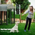 thumbnail image 6 of Welded Wire Outdoor Dog Kennel Large Heavy Duty Dog Playpen Enclosure Yard Dog Fence Pen Run Dog Kennel with Waterproof Roof Cover for Small Medium Large Dogs, 6 of 6
