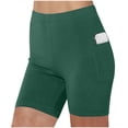 thumbnail image 2 of Dxzfnsa Womens Biker Yoga Shorts with Pockets: High Waisted Tummy Control Spandex Workout Athletic Gym Shorts S-3XL, 2 of 6