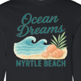 thumbnail image 4 of Inktastic Ocean Dreams Myrtle Beach Seashell Wave Long Sleeve T-Shirt, 4 of 5