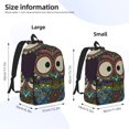 thumbnail image 4 of Daiia Boho Owl Vintage Canvas Backpack for Men and Women ,Hiking Backpack,Travel Laptop Bag for School,Large Capacity Backpack, 4 of 8