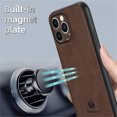 thumbnail image 3 of ELEHOLD Leather Case for iPhone 11,Slim Thin Lightweight Case All-Inclusive Camera Lens Protection Work with Magnetic Car Mount Holder Full Body Shockproof Anti-Scratch Case,Gray, 3 of 7