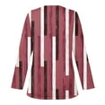 thumbnail image 4 of Dyegold Fall Tops For Women 2023 Trendy Long Sleeve Shirts Dressy Casual V-Neck Leopard Color Block Tunics Top Loose Blouses, 4 of 5