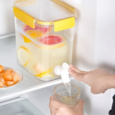 

Christmas Savings Clearance 2022! CWCWFHZH Cold Kettle Refrigerator Cold Kettle Fruit Teapot Lemonade Drink Containers for Kitchen Home Party Bar Wedding 4.5L