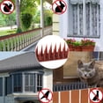 thumbnail image 5 of 12 vallas de plástico de 3 secciones contra espinas de pájaros y techo con púas de plástico para evitar ardillas, cuervos, gatos y pájaros., 5 of 5