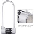 thumbnail image 3 of 5 Digit Combination Alloy Padlock,U-Shape Security Code Lock Extra Long Cabinet Door Padlock Locker Lock, Re-settable Combo Lock, 3 of 5