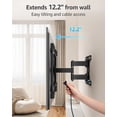 thumbnail image 3 of HOMOUNT Ultra Slim TV Mount for Most 37-90 inch TVs, Full Motion TV Wall Mount Swivel and Tilt, Wall Mount Bracket Max VESA 600x400mm, up to 132 lbs, 3 of 9