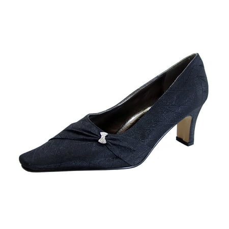 

FLORAL Adriana Women s Wide Width Dress Pumps BLACK 7.5