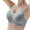 Grey, variant on Women's Thin Seamless Vest Soft Support Large Chest Small Half Fixed Cup Breathable Bra Bra for Women Pack Back Less Bra Work Out Bras One Shoulder Sports Bra Top Pads for Sports Bras Bras to Wear