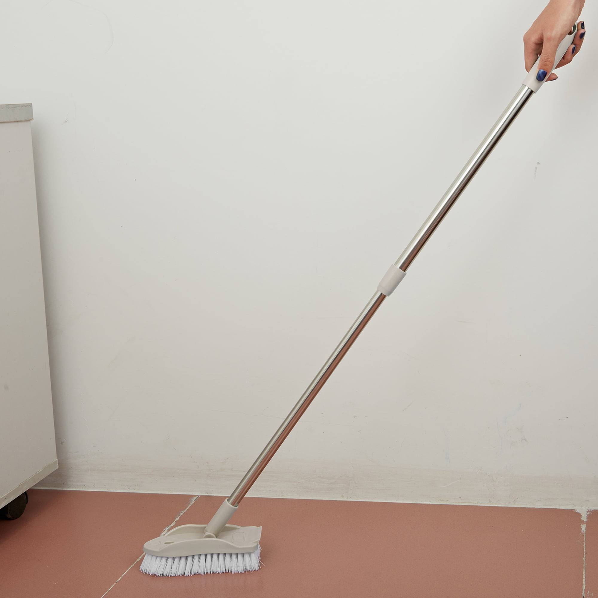 Long Handle Scrub Brush Floor Brush Scrubber with Adjustable Poles