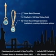 thumbnail image 2 of Gem Stone King 14K Yellow Gold Swiss Blue Topaz Earrings for Women | 0.71 Cttw | Gemstone November Birthstone | Round 4MM, 2 of 6
