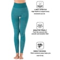 thumbnail image 5 of Classic Women's Basic Soild Yoga Pants High Waist Compression Skinny Tights Activewear Gym Running Workout Exercise Fitness Tights Sports Leggings, 5 of 7
