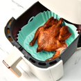 thumbnail image 2 of CNKOO Fryer Pan Improve Heat Distribution Non-stick Durable Silicone Material Fryer Liner, 2 of 5