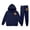 A-Dark Blue153, variant on Kids Sweatsuits 2 Piece Halloween Outfits Sizes 2-13 Pumpkin Print Hoodie And Sweatpants Set Fall Winter Tracksuits