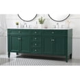 thumbnail image 2 of 72 inch double bathroom vanity in green, 2 of 8
